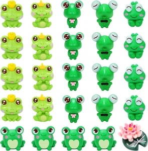 25 Pcs Miniature Frog Figurines - Fairy Garden Animals, Moss Landscape DIY Terra - Picture 1 of 7