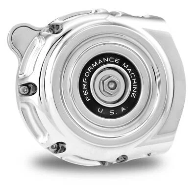 Limpiador de aire vintage cromado Performance Machine PM Harley Touring 08-16 TBW Foto 1 de 2