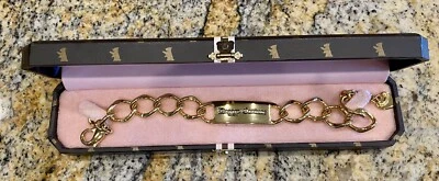 Винтажный Juicy Couture I.D. Doggy Couture золотой собаки воротник новый - Изображение 1 из 4