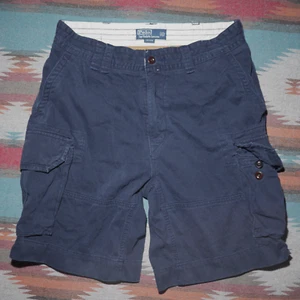 Vintage Polo Ralph Lauren Herren 34 Cargo Shorts Utility Military Blau PRL 90s - Bild 1 von 23