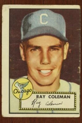 Vintage 1952 Baseball Card TOPPS #211 RAY COLEMAN Chicago White Sox Outfield - Image 1 of 4