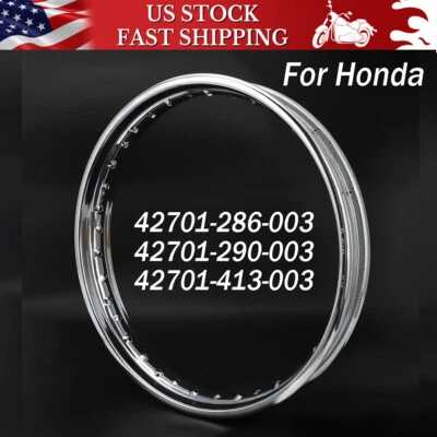 For Honda SL125K SL175 SL175K SL35018x1.85" Chrome Rear Wheel Drum Rim 36 Holes Foto 1 de 4