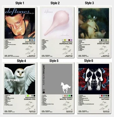 Deftones Poster, Band Album Cover Poster, Music for Bedro, Gift Fans, Home Decor