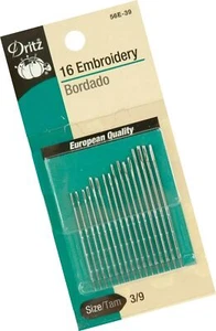 Dritz 16-Piece Embroidery Hand Needles, Size 5/10 - Picture 1 of 1