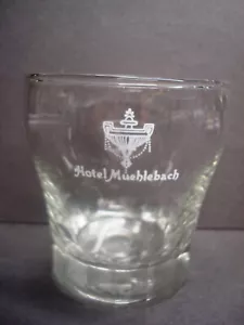 Bicchiere da cocktail whisky Hotel Muehlebach logo Kansas City Marriott Libbey Rocks - Foto 1 di 8