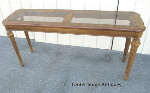 62747 Console Table Stand with Glass Inserts Cover