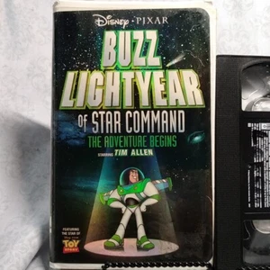 Disney Pixar Buzz Lightyear of Star Command VHS Adventure Begins Video Tape RARE - Picture 1 of 3