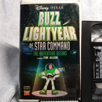 Disney Pixar Buzz Lightyear of Star Command VHS Adventure Begins Video Tape RARE - Image 1 of 3