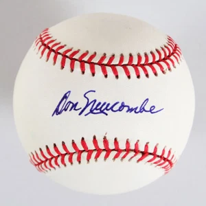 Don Newcombe Signed Baseball Dodgers - COA JSA - Picture 1 of 7