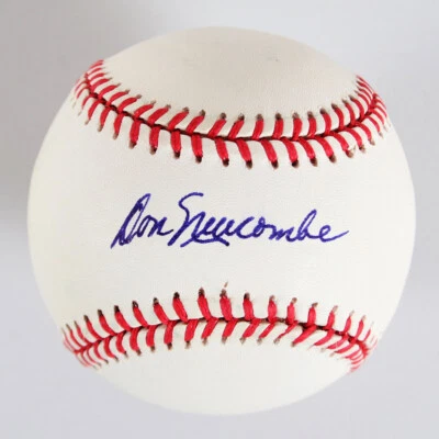 Don Newcombe Signed Baseball Dodgers - COA JSA - Image 1 of 4