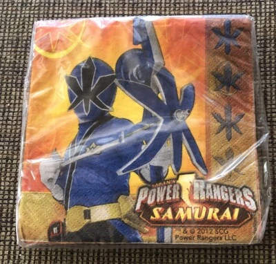Servilletas de Bebida Saban's Power Ranger Samurai De Colección NUEVAS 16 Ct Foto 1 de 3