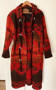 Woolrich Women’s Medium Southwest Blanket Coat Vintage Made in USA Lainey Wilson - Picture 1 of 6