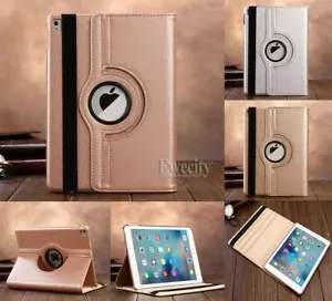 Luxury Bling Folio 360 Rotating Stand PU Leather Smart Case Cover For Apple iPad - Picture 1 of 22