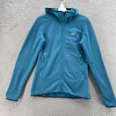 Sudadera con Capucha Arcteryx Kyanite Mujer Pequeña Azul Turquesa Esquí de Turismo Suave Polar Gorp Foto 1 de 4