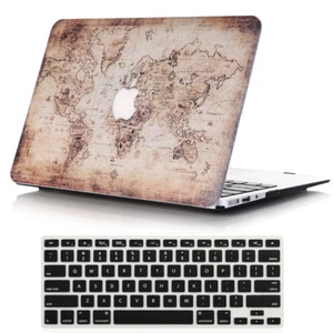 World Map Hard Case +Keyboard Skin For Macbook Air Pro 11" 12" 13" 15" Touch Bar - Picture 1 of 6