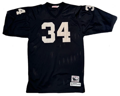 Mitchell & Ness 1987 Throwback Bo Jackson #34 LA  Raiders Jersey Size 54 XXL Cover