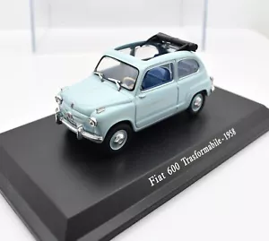 Modellino auto scala 1:43 FIAT 600 TRASFORMABILE cabrio diecast collezione NOREV - Foto 1 di 5