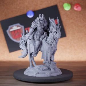 Death Knight Miniature Undead King Dungeons and Dragons Mini DnD 5e TTRPG - Picture 1 of 8