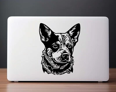 Aussie Cattle Dog Decal · Vinyl Art Sticker for Laptop, Car, Window · Cute Gift - Image 1 of 4