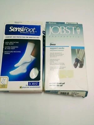 Conjunto de duas meias de apoio terapêutico e diabético tamanho pequeno - Imagem 1 de 4