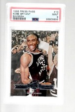KOBE BRYANT 1996-97 PRESS PASS SWISSSH CARD PSA 9