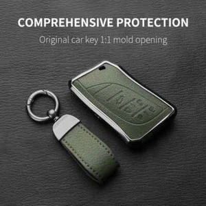 5 Button Aluminum Alloy Goatskin Car Key Case Cover For Lexus LM350h LM500H - Picture 1 of 28
