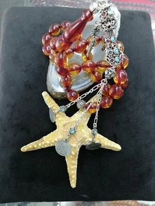 Handmade German Faturan Rosary Islamic Prayer 33 Beads Masbaha Tasbeeh  - Imagen 1 de 10