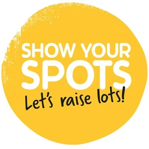 CHILDREN IN NEED SHOW YOUR SPOTS CIRCLE 2 - IRON ON TSHIRT TRANSFERS - A6 A5 A4 - Picture 1 of 5