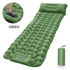 Inflatable Sleeping Pad - 77”x 27” Camping Mattress Pad With Built-in Pillow