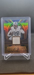 Josh Jacobs - 2023 Panini Gold Standard - Gold Rush Patch Jersey #'d 167/299