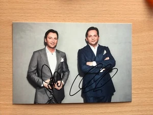Tarjeta de autógrafo Duo Fantasy Schlager orig. firmado - TV PELÍCULA MÚSICA #2723 - Imagen 1 de 1