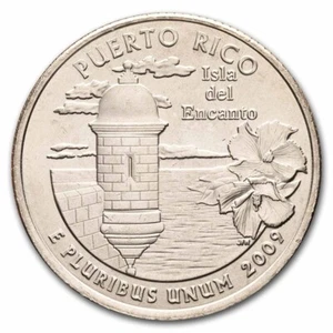 2009 P  Puerto Rico United States Territories  BU Quarter - Picture 1 of 1