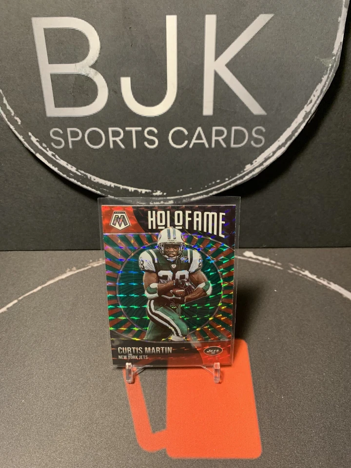 2021 Panini Mosaic HoloFame Curtis Martin New York Jets Green Mosaic Prizm #19 - Image 1 of 1
