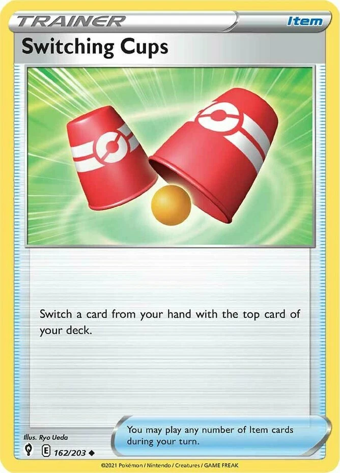 x4 Switching Cups - 162/203 - Uncommon - Reverse Holo Pokemon SS07 Evolving Skie - Image 1 of 1
