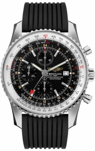 Breitling Navitimer Weltchronograph GMT Edelstahl Dual Timezone A24322 - Bild 1 von 1