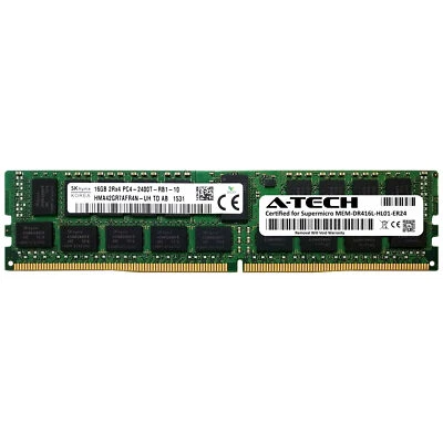16GB PC4-19200R REG Supermicro MEM-DR416L-HL01-ER24 Equivalent Server Memory RAM - Image 1 of 2