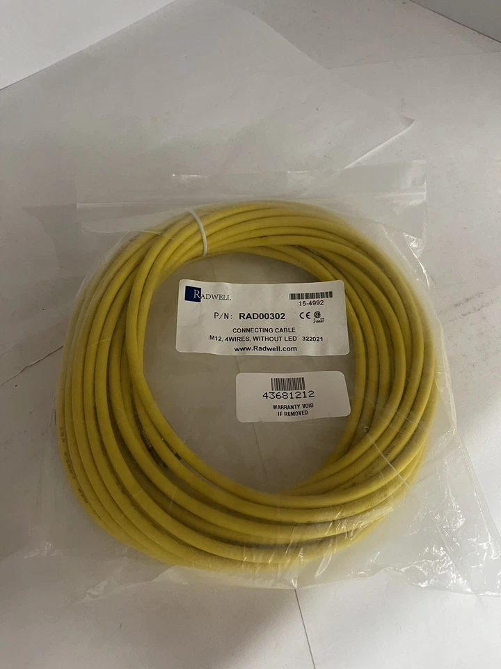 RADWELL RAD00302 NUEVO. Cable de conexión, M12, 4 cables, sin LED Foto 1 de 1