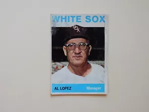 1964 Topps Baseball Trading Card # 232 - Al Lopez - Chicago White Sox - Manager - Foto 1 di 2