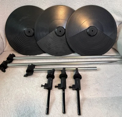 11英寸电子鼓钹套装带安装臂和夹子-Alesis DM6兼容 — 第 1/4 张图片