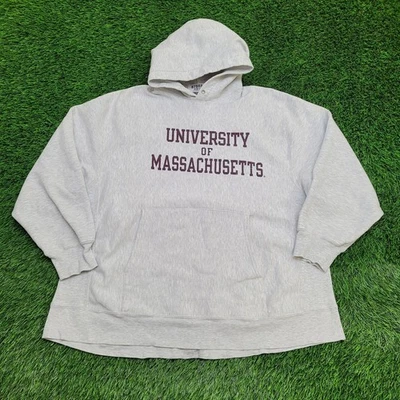 Sudadera con capucha vintage Y2K UMass University para mujer XL 25x29 holgada Foto 1 de 4
