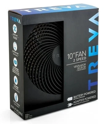 Новый в коробке компактный вентилятор Treva/O2cool Fd10002a, диаметр 10 дюймов Blade, 2 скорости  - Изображение 1 из 4