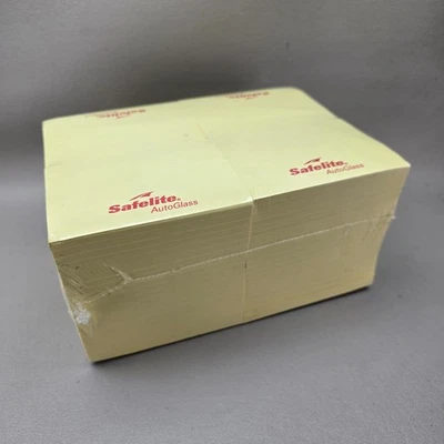 3M PostIt Notes 3x4 Canary Yellow Case of 80 Pads Safelite AutoGlass Logo - Image 1 of 4