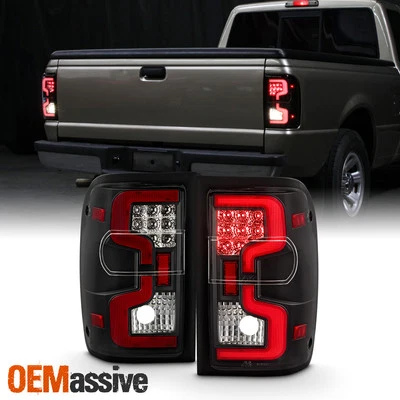 For 2001-2011 Ford Ranger LED Tail Lights Rear Brake Lamp Black Housing Assembly - Image 1 of 4