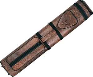 Action Brand AC35 3x5 Oval Hard Vinyl Pool/Billiard Cue Case - Brown Croc - Picture 1 of 1