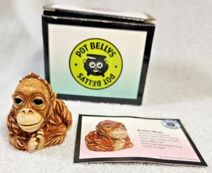 Pot Belly's "RUSTY" im Ruhestand von Harmony Kingdom Ball Orang-Utang mit Box & Karte - Bild 1 von 12