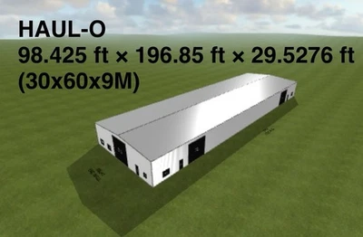HAUL-O Steel Building Kit | 150 MPH 240KM/H Wind Rated | Commercial / Industrial - Image 1 of 4