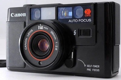 All Works [Exc+5] Canon AF35M Black Point & Shoot 35mm Film Camera JAPAN - Image 1 of 4