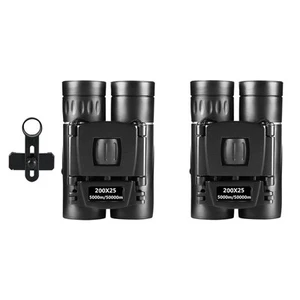 Binoculars 200x25 Telescope 5000M/50000M Long Range for Kids Concerts Bird - Picture 1 of 15