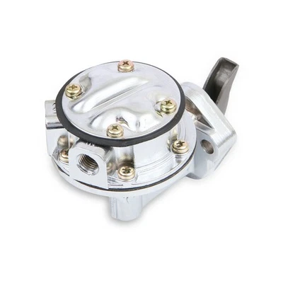 Bomba de combustible mecánica Mr Gasket 7703MRG; 80 gph 7,5 psi, plateada para Chevy 262-400 Foto 1 de 4