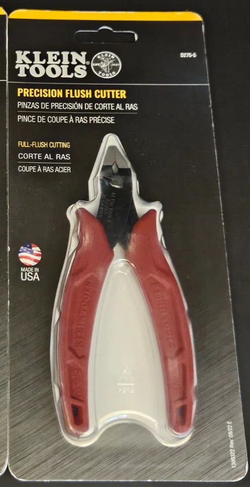 Alicates cortadores al ras de precisión de corte diagonal Klein Tools D275-5 Foto 1 de 1